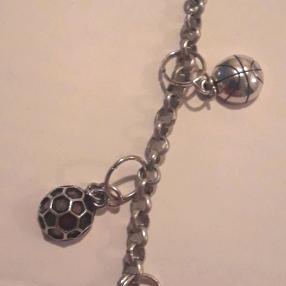 SPORTS Key Chain Fob Football Basketball Soccer. Hand Crafted. BgJ - Picture 5 of 7